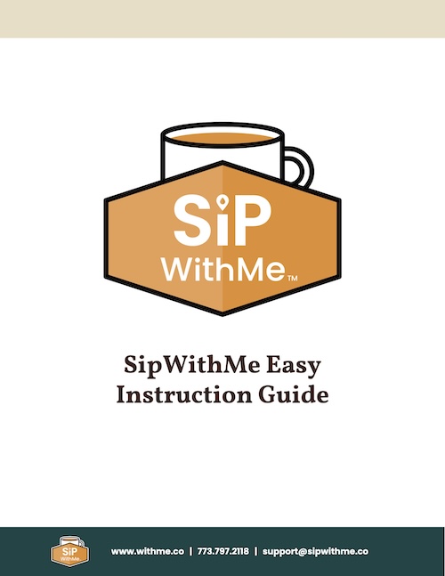 sipwithme how to guide screenshot with sipwithme logo