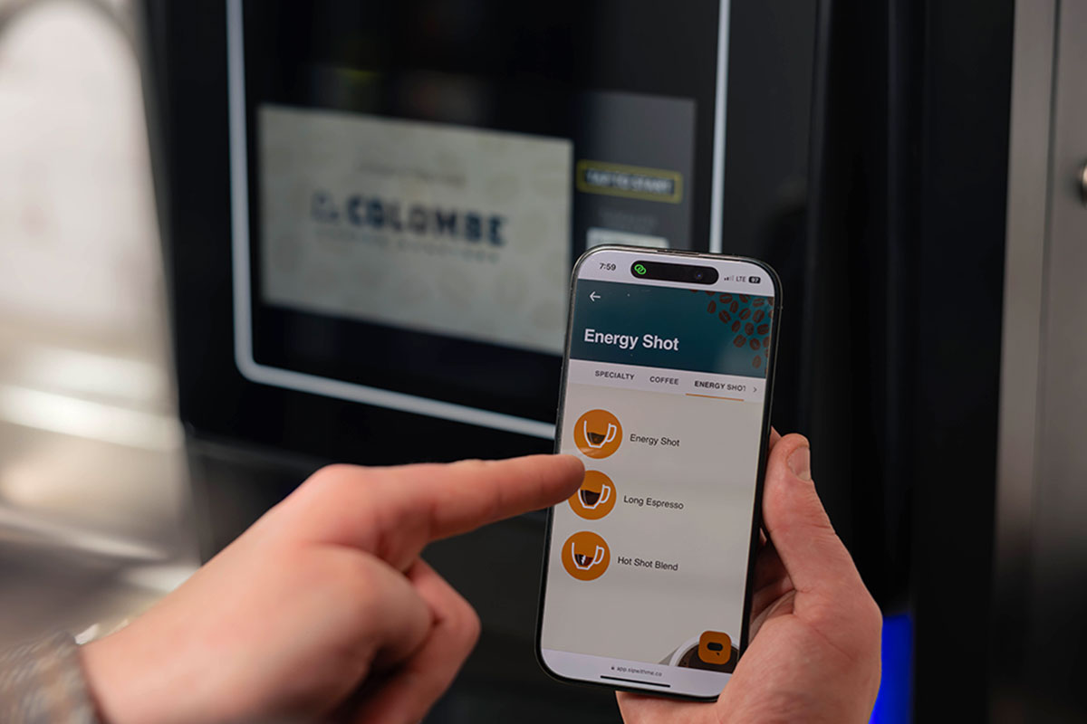 2. Select and customize a beverage.