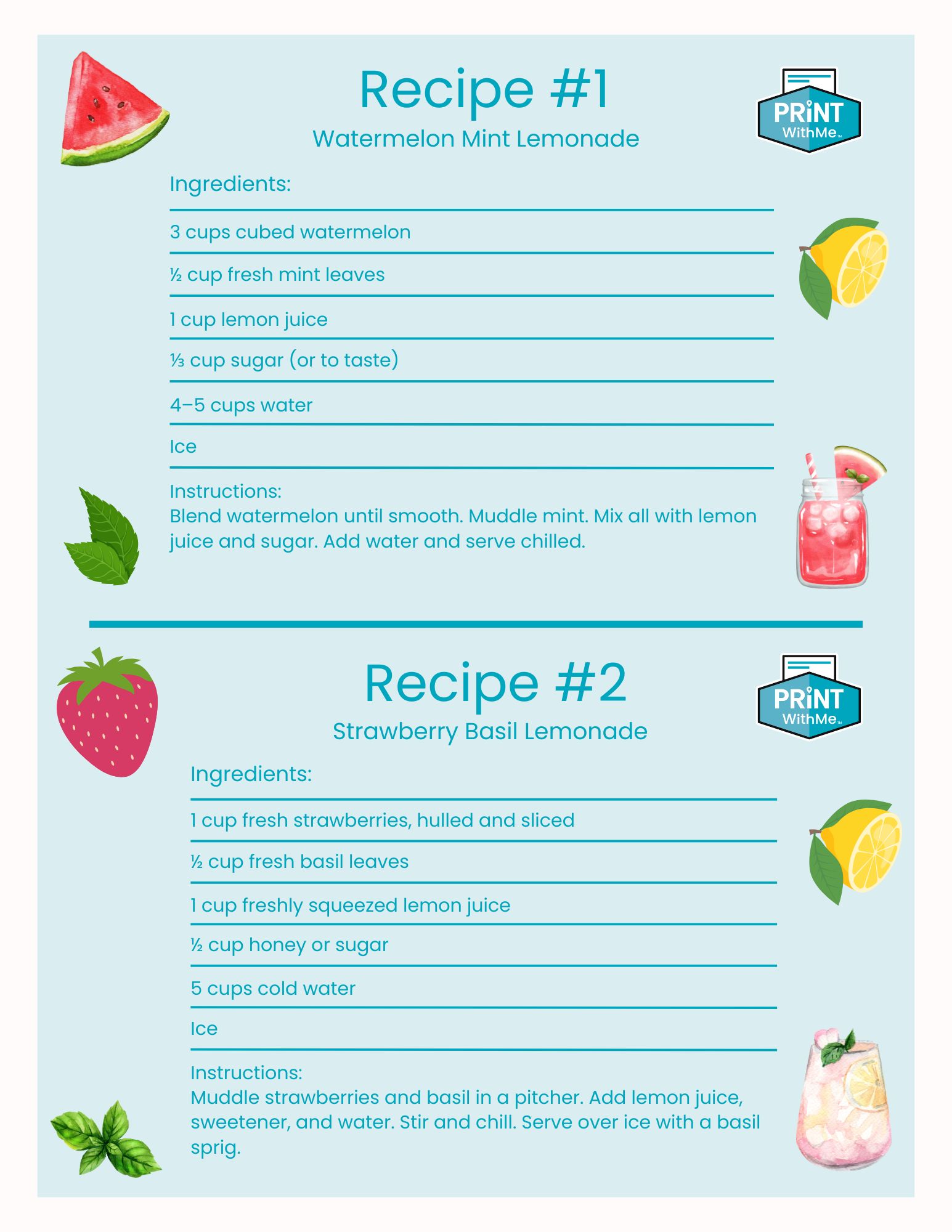 Summer Lemonade Recipes
