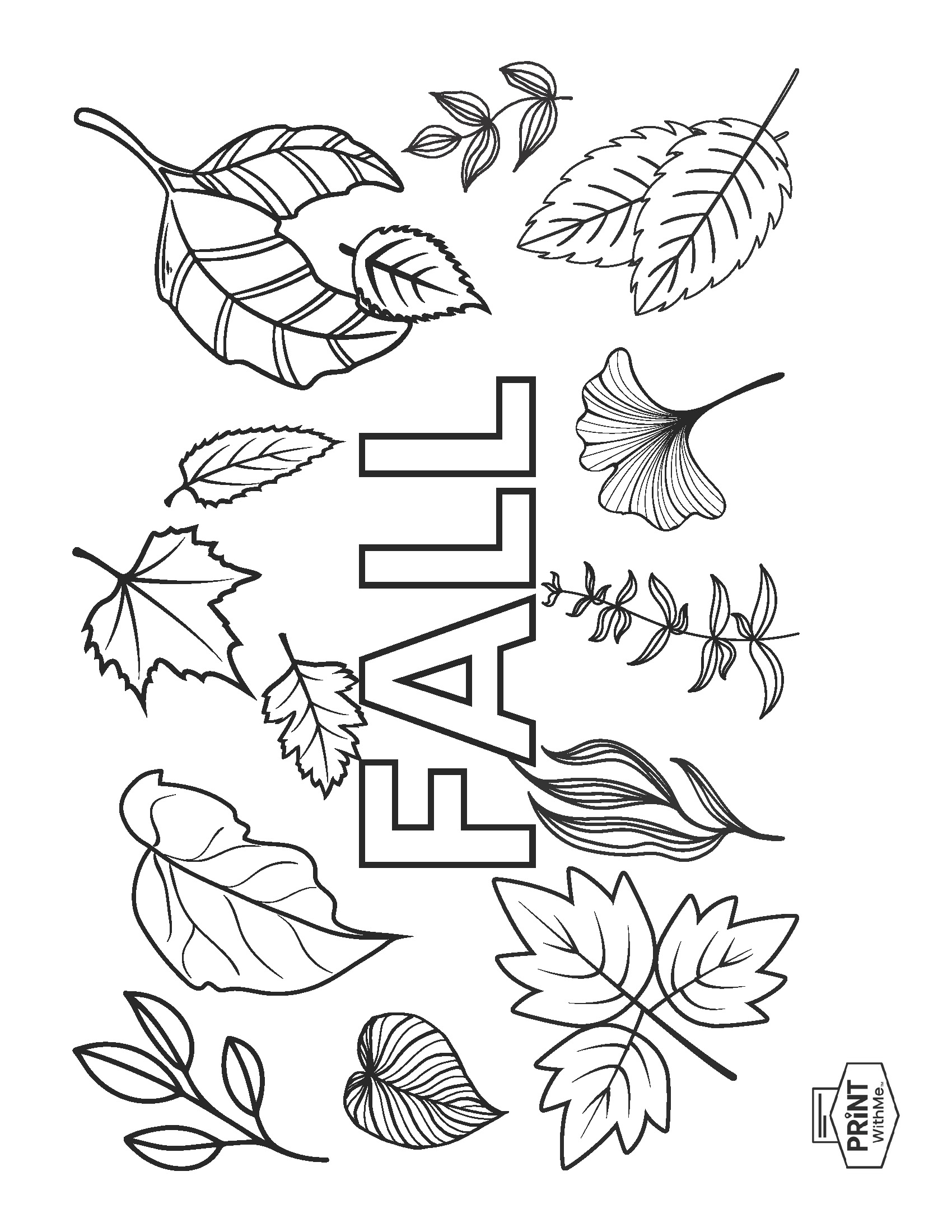 Fall Coloring Page