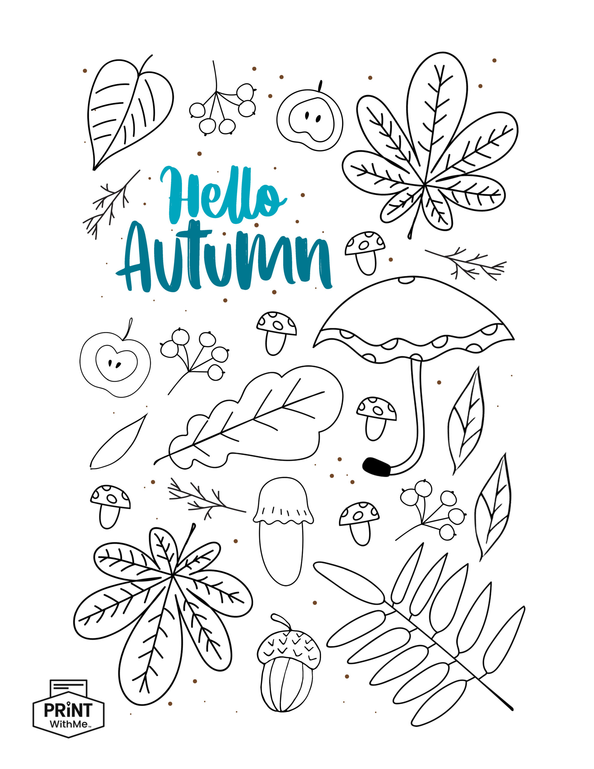 Fall Coloring Page