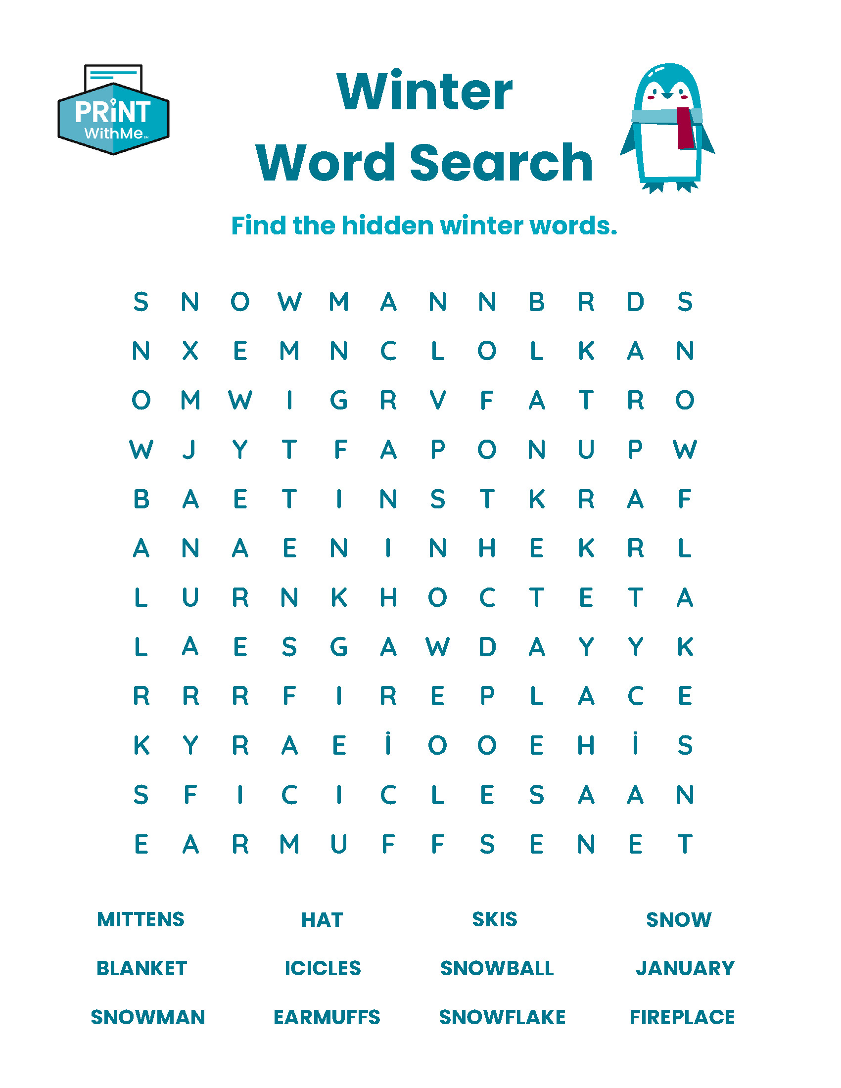 Winter Crossword