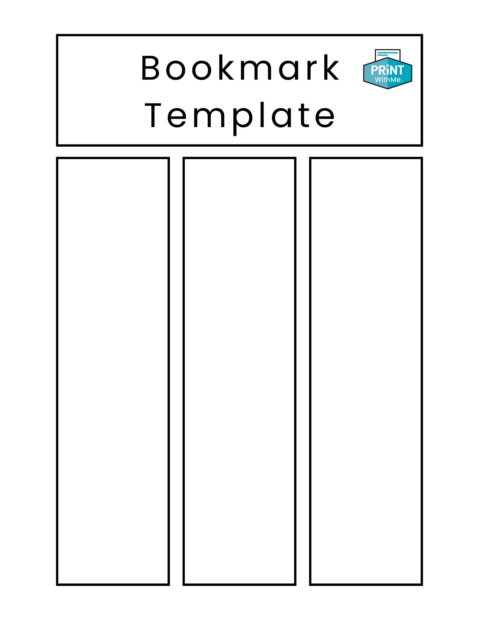 Bookmark Template