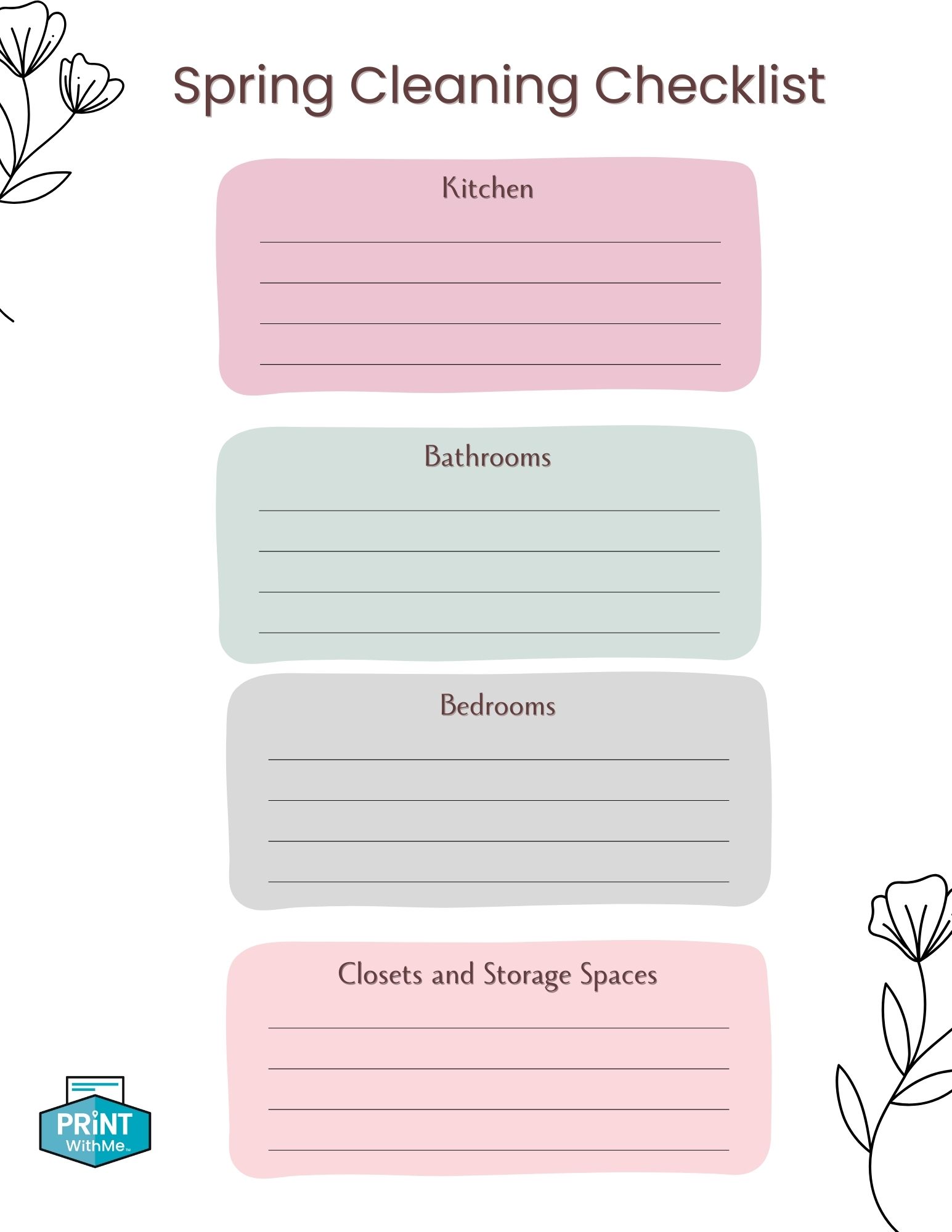 Spring Cleaning Checklist