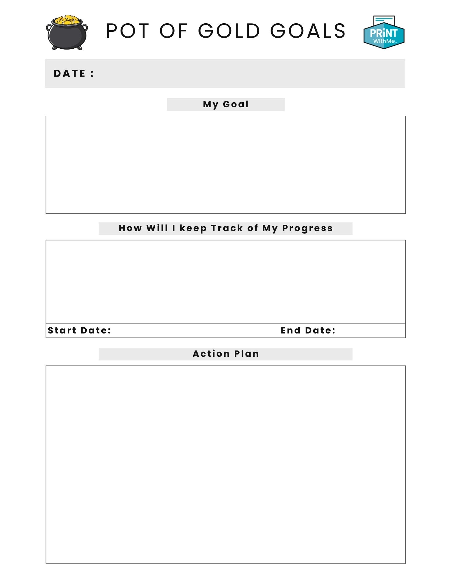 Pot of Gold Goal Tracker