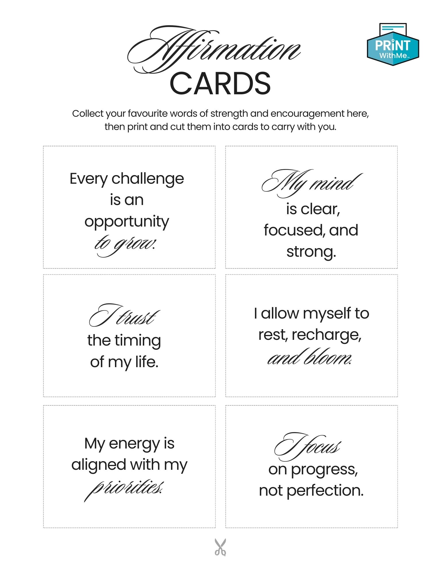 Affirmation Cards