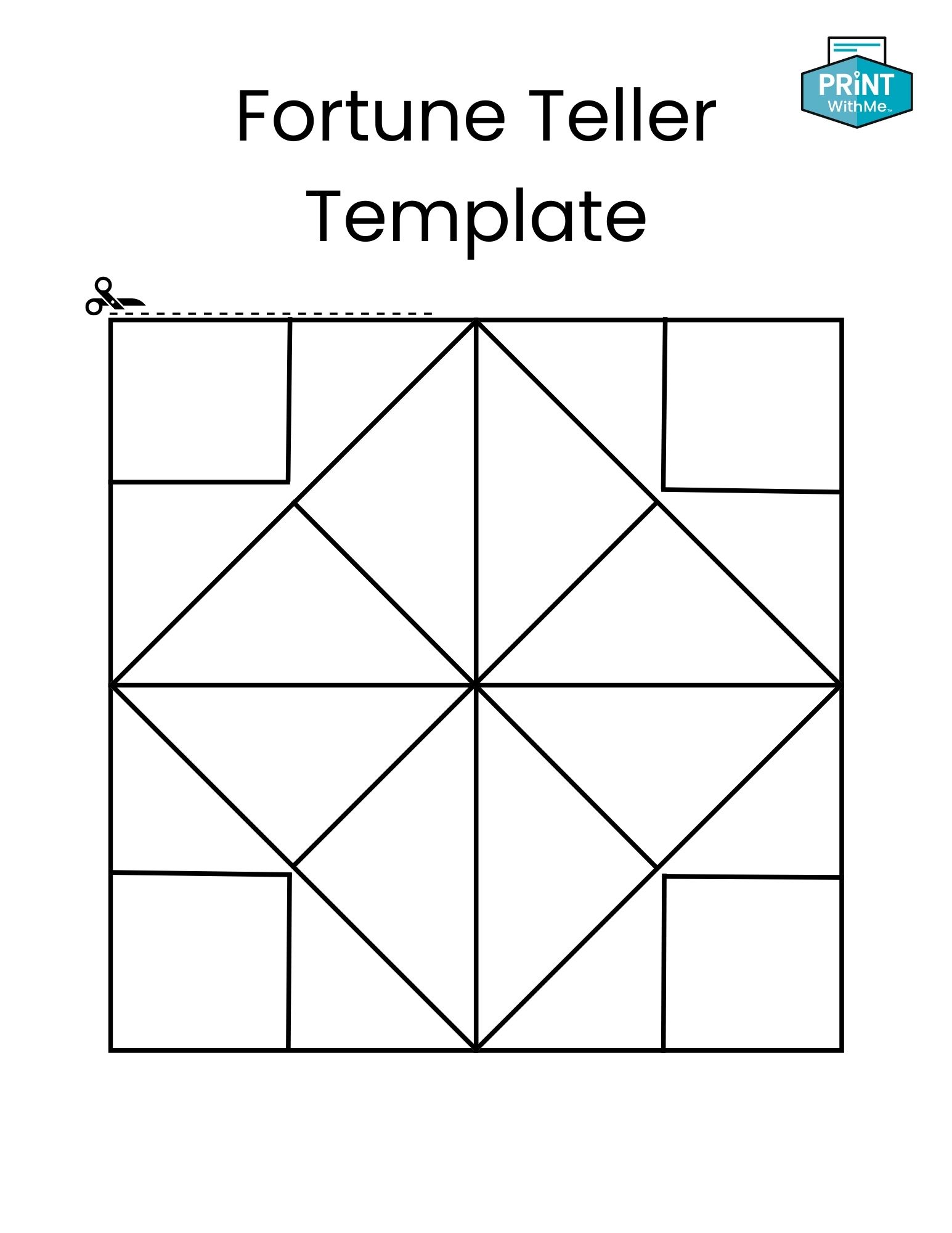 Fortune Teller Template