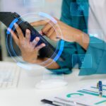 Using artificial intelligence to analyze data on a mobile device, representing AI in multifamily property management