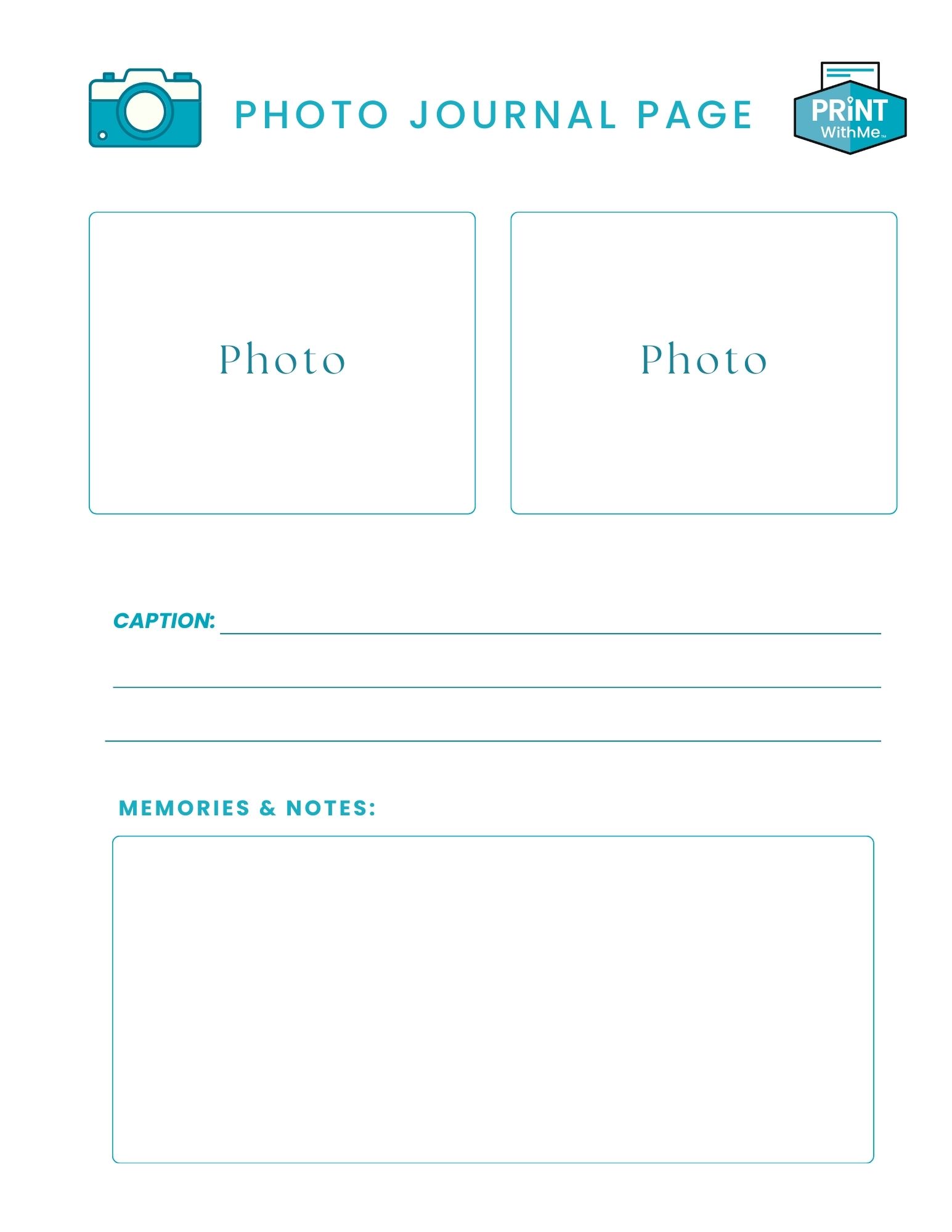 Photo Journal Page