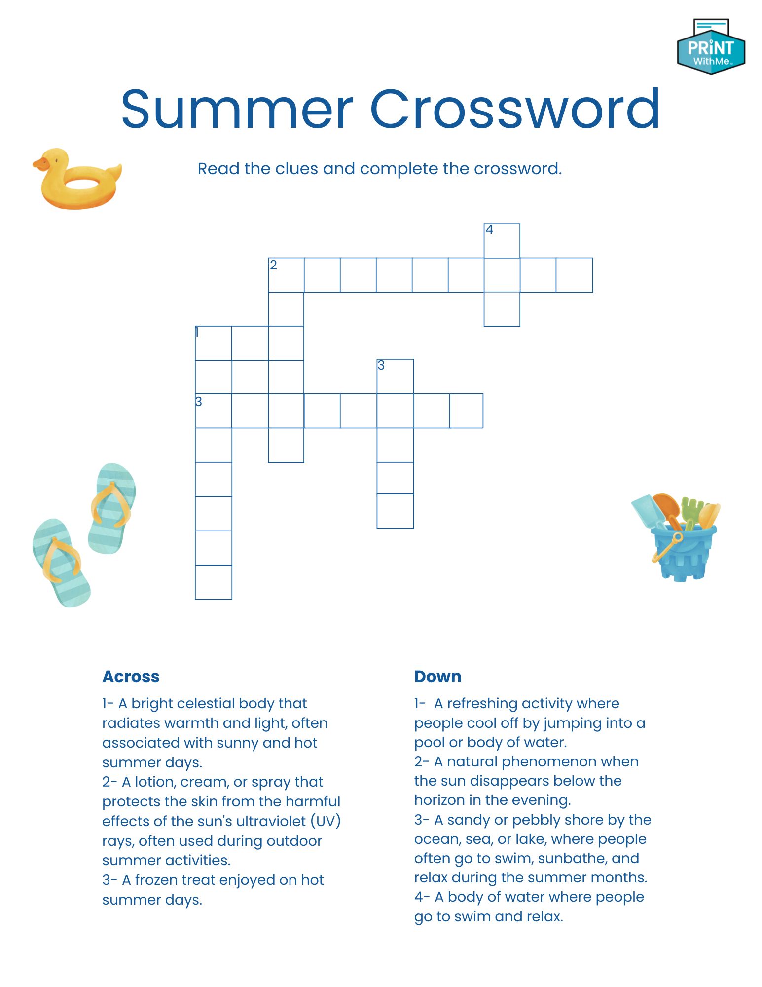 Summer Crossword
