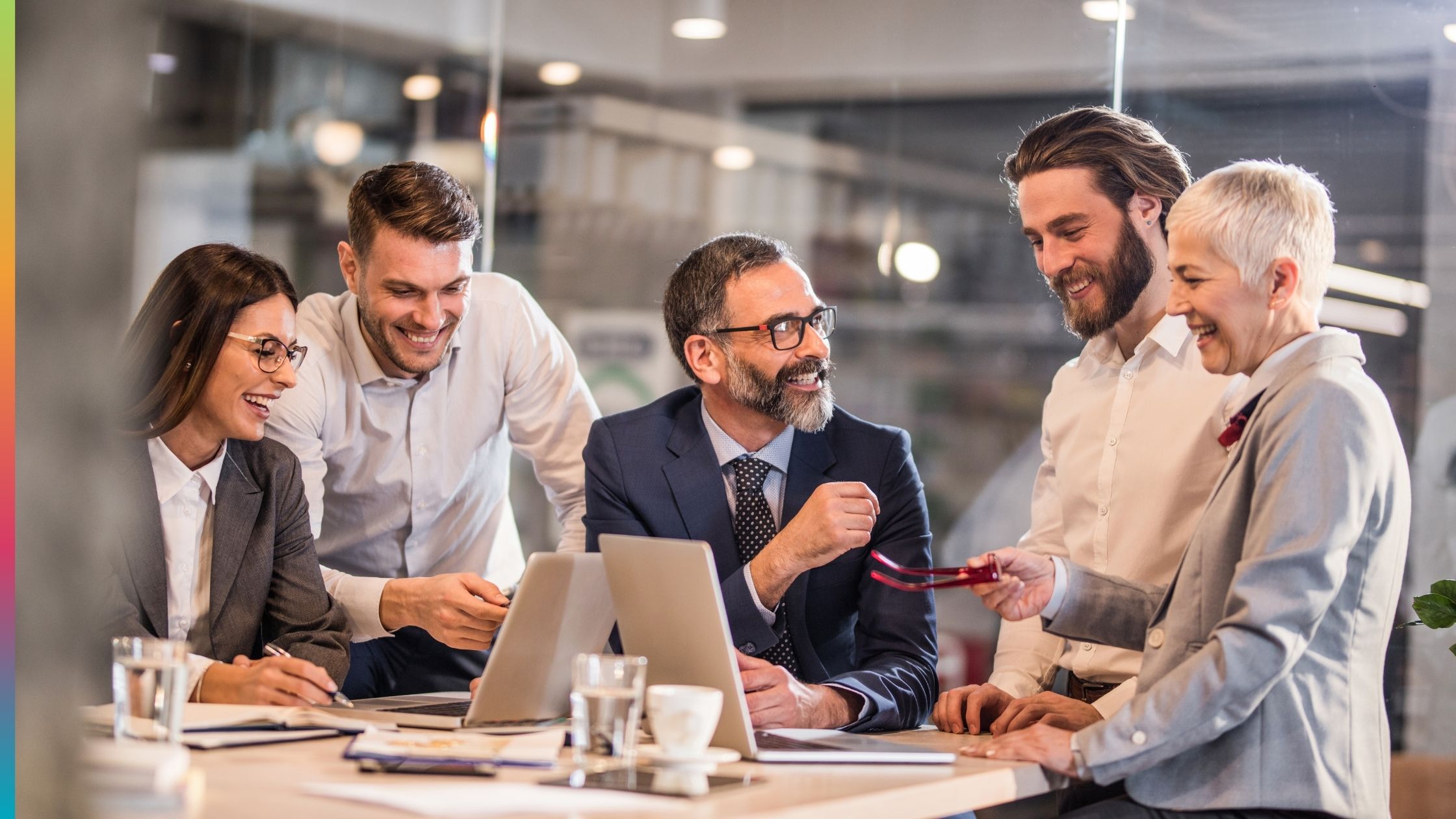 Property management team planning apartment amenities for remote workers