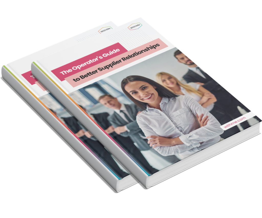 Cover mockup of WithMe’s The Operator’s Guide to Better Supplier Relationships