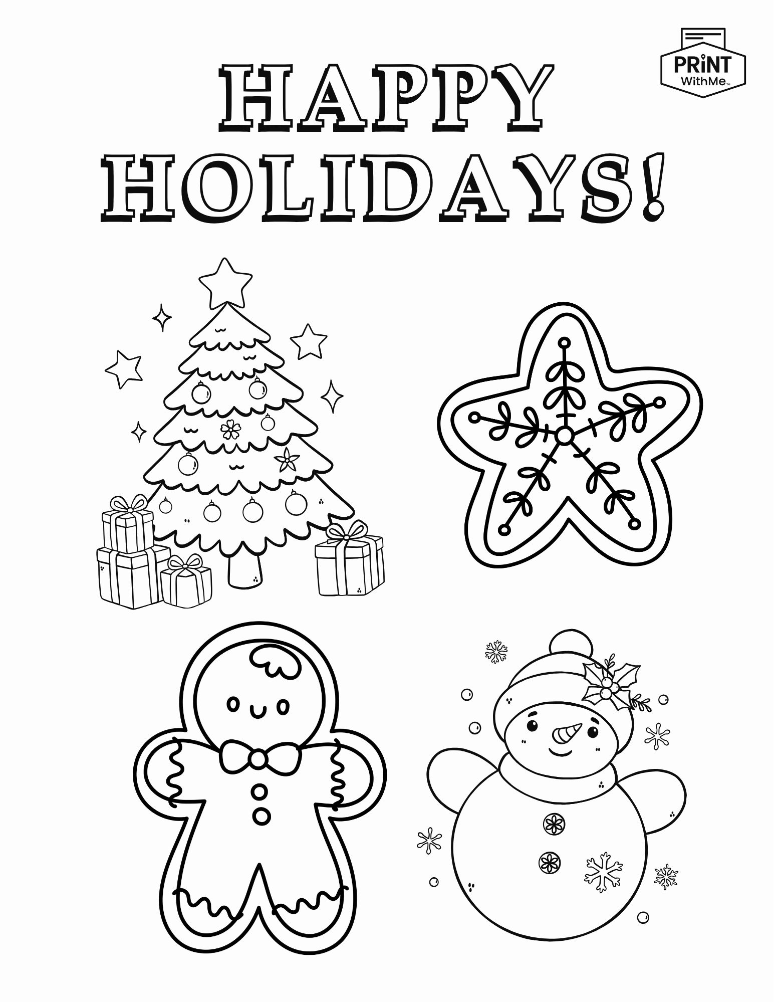 Holiday Coloring Page